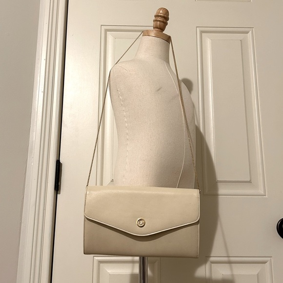 Christian Dior RARE envelope clutch crossbody, ivory leather LIKE NEW! - Picture 2 of 16